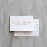 Wedding Vendor Thank You Card - White - Ooh Aah Invitations